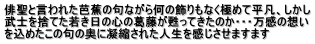 俳聖と言われた芭蕉の句ながら何の飾りもなく極めて平凡、しかし 武士を捨てた若き日の心の葛藤が甦ってきたのか・・・万感の想い を込めたこの句の奥に凝縮された人生を感じさせますます